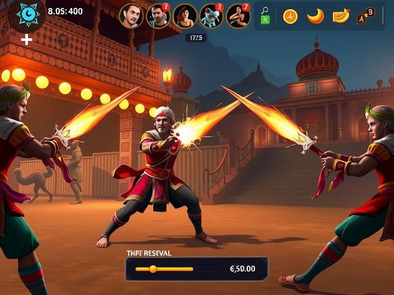 Archero Realm Heroic Quest gameplay screenshot showing combat